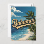 バハマヴィンテージトラベル ポストカード (正面/裏面)