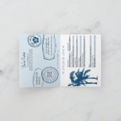 バハマーズクルーズ結婚式パスポート招待状 招待状 (内部)