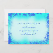 バハマーズ 返信お願い 2 リネン紙 招待状 (裏面)