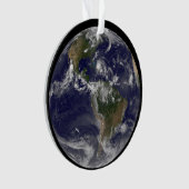 バハマ上空のハリケーン・アイリーンと完全な地球。 オーナメント (正面)