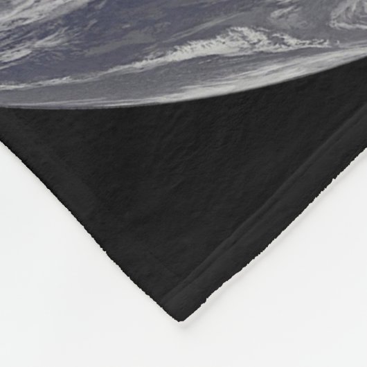 バハマ上空のハリケーン・アイリーンと完全な地球。 フリースブランケット (角)