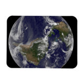 バハマ上空のハリケーン・アイリーンと完全な地球。 マグネット (横)