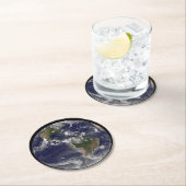 バハマ上空のハリケーン・アイリーンと完全な地球。 ラウンドペーパーコースター (インサイチュ)