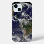 バハマ上空のハリケーン・アイリーンと完全な地球。 Case-Mate iPhoneケース (裏面)