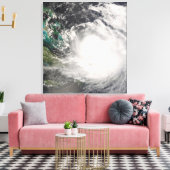バハマ上空のハリケーン・ハンナ キャンバスプリント (インサイチュ (リビング))