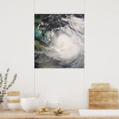 バハマ上空のハリケーン・ハンナ ポスター (キッチン)