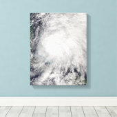 バハマ上空の熱帯性風雨 キャンバスプリント (インサイチュ (ウッドフロア))