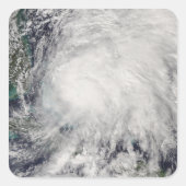 バハマ上空の熱帯性風雨 スクエアシール (正面)