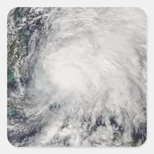 バハマ上空の熱帯性風雨 スクエアシール (正面)