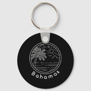 バハマ人としての誇り フラッグギフトのデザインアイデア キーホルダー