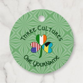 バハマ人アイルランド系アメリカ人旗 シャムロック カスタマイズ フェイバータグ