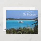 バハマ名勝はがきの挨拶 ポストカード (正面/裏面)