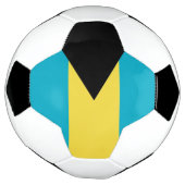 バハマ国旗で愛国的なサッカーボール サッカーボール (回転)