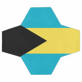 バハマ国旗で愛国的なサッカーボール サッカーボール (フラット)