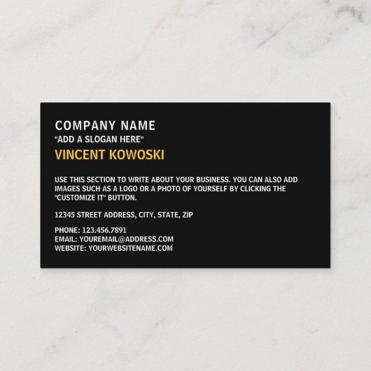 バハマ国旗とコート・オブ・アームズ、バハマ国旗 名刺 (裏面)