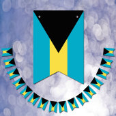 バハマ国旗とパーティーバハマ国旗/結婚式 バンティングフラッグ