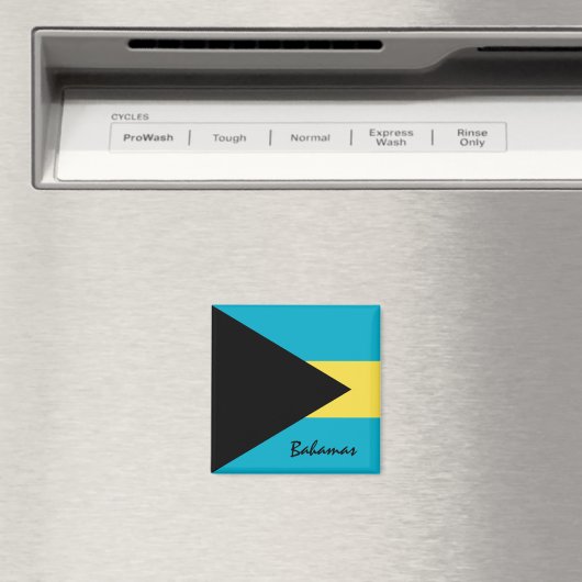 バハマ国旗と北アメリカの休日/スポーツファン マグネット (インサイチュ (食洗機))