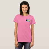 バハマ国旗と地図dk Tシャツ (正面フル)