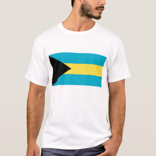 バハマ国旗とTシャツ Tシャツ