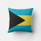 バハマ国旗のアメリカのモーメント城ピロー クッション (裏面)