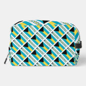 バハマ国旗のタイル張り青 ドップキット (裏面)