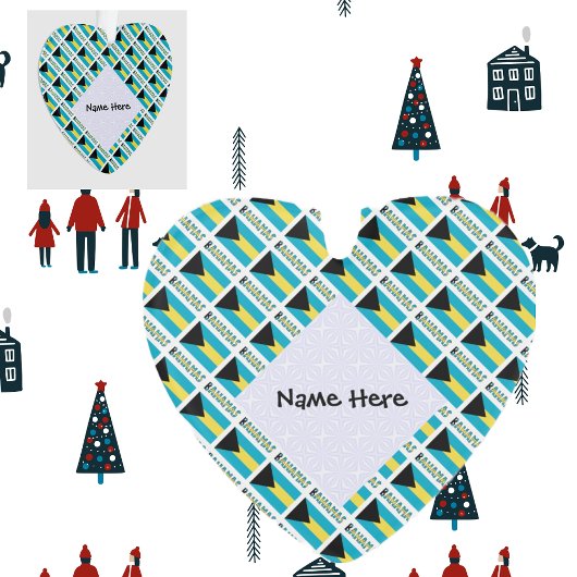 バハマ国旗のタイル オーナメント