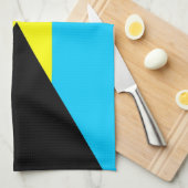 バハマ国旗のタオル キッチンタオル (四つ折り)