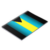 バハマ国旗のダークエッジ ノートブック (左側)