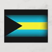 バハマ国旗のダークエッジ ポストカード (正面)