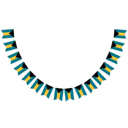 バハマ国旗のバンティング旗 バンティングフラッグ (全)