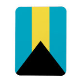 バハマ国旗のプレミアムマグネット マグネット (縦)