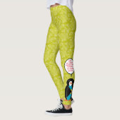 バハマ国旗の休日Ms.ペンギン語 レギンス (左)