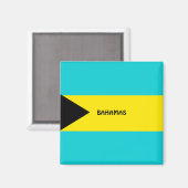 バハマ国旗の冷凍機の磁石 マグネット (正面/裏面)