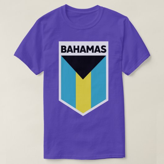 バハマ国旗の紋章 Tシャツ (デザイン正面)