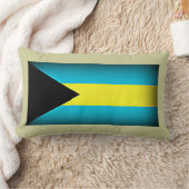 バハマ国旗の腰枕 ランバークッション (ブランケット)