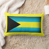 バハマ国旗の腰枕 ランバークッション (ブランケット)