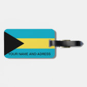 バハマ国旗の荷物タグ ラゲッジタグ (裏面横)