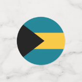 バハマ国旗の表紙吹雪 コンフェッティ (スモール正面)