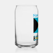 バハマ国旗の青(個人設定) ガラス缶 (右)