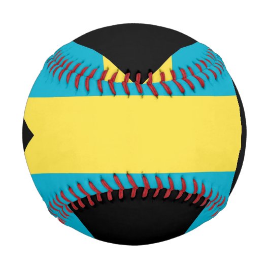 バハマ国旗を持つ愛国的な野球ボール 野球ボール (正面)