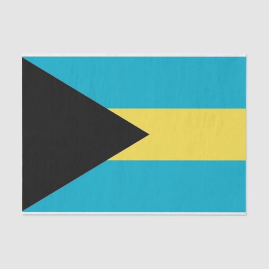 バハマ国旗を持つ愛国的ティッシュペーパー 薄葉紙 (正面)