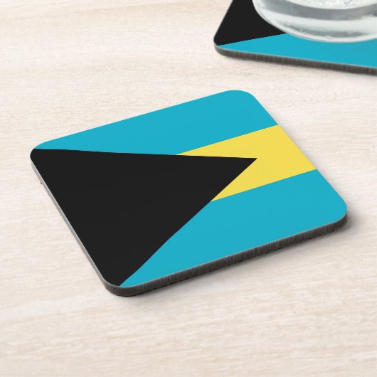 バハマ国旗を持つ懸命プラスチックのコースター コースター (左側)