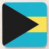 バハマ国旗を持つ懸命プラスチックのコースター コースター (正面)