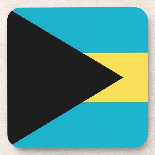 バハマ国旗を持つ懸命プラスチックのコースター コースター (正面)