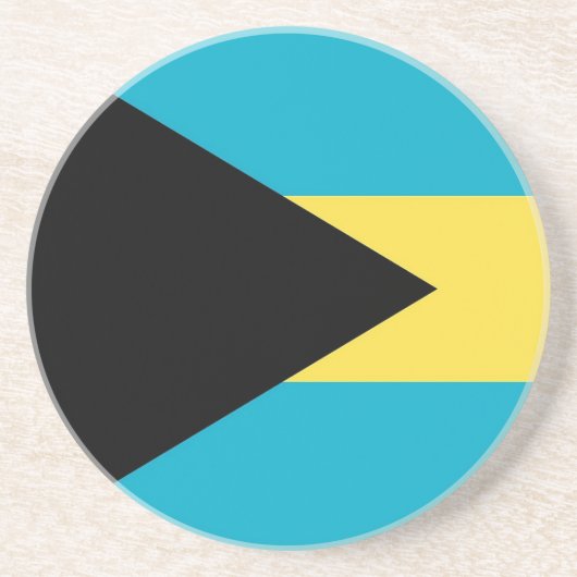 バハマ国旗を掲げたコースター コースター (正面)