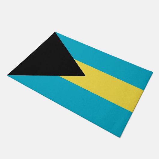 バハマ国旗を掲げたドアマット ドアマット (アングル)