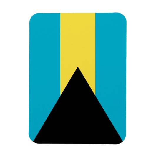 バハマ国旗を掲げた愛国的なフレキシブル磁石 マグネット (縦)