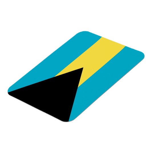 バハマ国旗を掲げた愛国的なフレキシブル磁石 マグネット (左側)