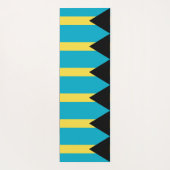 バハマ国旗を掲げた愛国的なヨガマット ヨガマット (裏面)