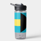 バハマ国旗を掲げた水瓶 ウォーターボトル (右面)